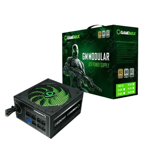 FUENTE DE PODER, GAMEMAX, GM-800W SEMI-MODULAR 80 PLUS BRONZE