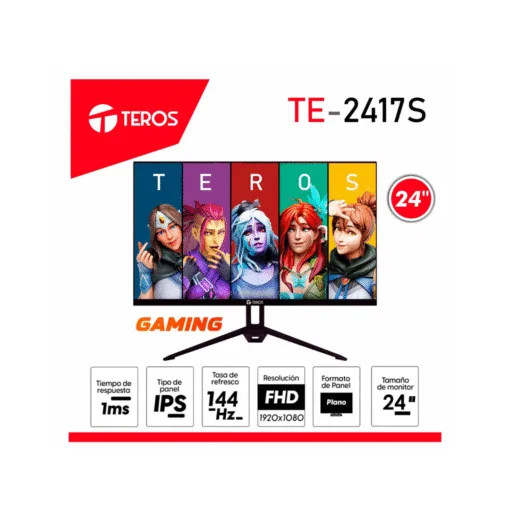 MONITOR, TEROS, TE-2417s, 24", 144Hz, 1ms IPS FHD