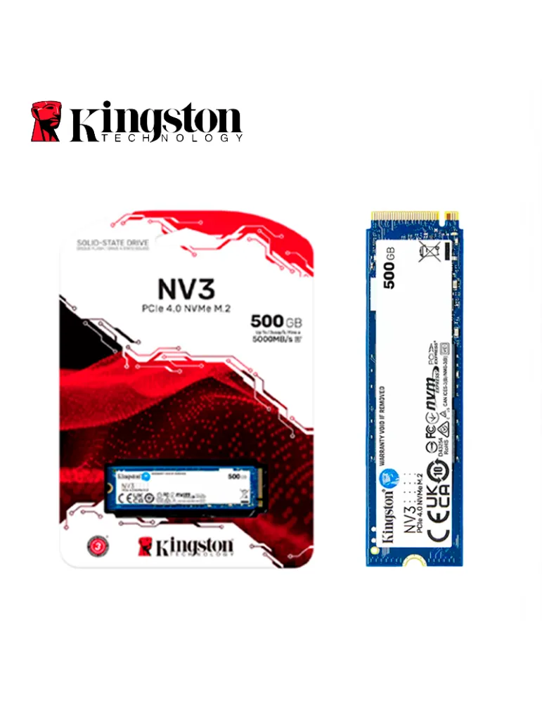 ALMACENAMIENTO SSD KINGSTON 500GB NV3 M.2 NVME 4.0
